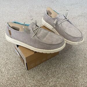 Hey Dude chambray beige
